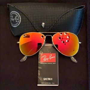 Ray ban mirrored sunglasses